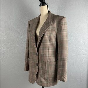 Zara Women’s Plaid Two Button Long Sleeve Blazer Jacket 2010/804 Size XS NWT